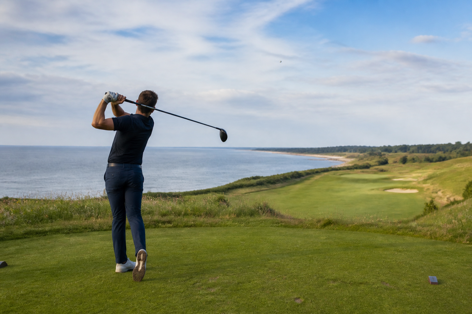 Golf i regn og vind